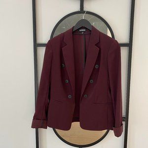 Elegant Express Bordeaux Jacket/Blazer-Size Small